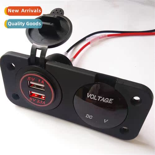 Car panel modificati car charger red light dual USB red LED