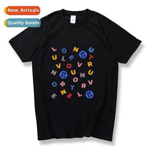 Love On Tour 2023 Ccert Printed Couple Cott Short Sleeve Top