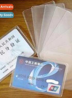 Transparent frosted plastic transportati ID card holder anti