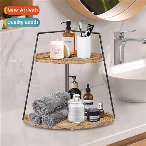 Double Fan Bathroom Shelf Bathroom Skin Care Product Organiz