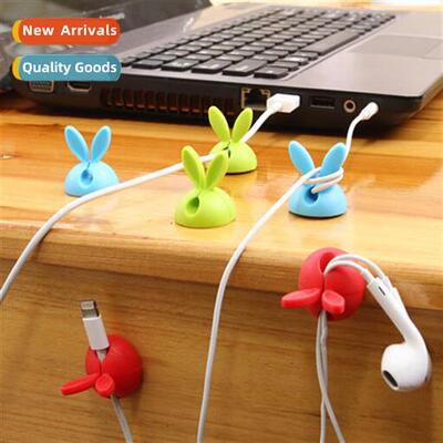 A1771 Rabb Cable Fixer Silice Cable Winder Desktop Adhesive