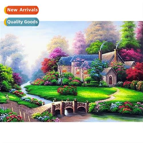 Diamd painting new colorful pine e garden cabin lscape paint