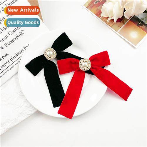 Japan and South Korea Department  velvet bow hair clips fema