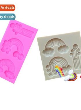 DIY Baking Moulds Clouds Rainbow Fdant Cake Decorati Chocola