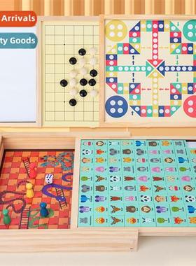 All-in-e checkers flight chess backgamm game multifunctial c