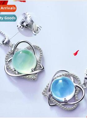 Japan  heart-shaped amethyst grape ste pendant fashi hibiscu