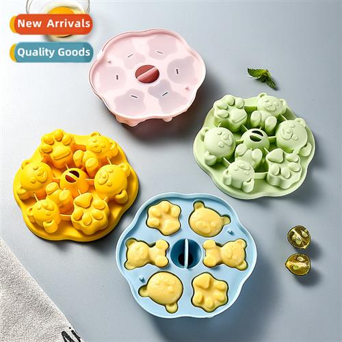 Silice wh lid bear ice cream jelly mold baby baby complement
