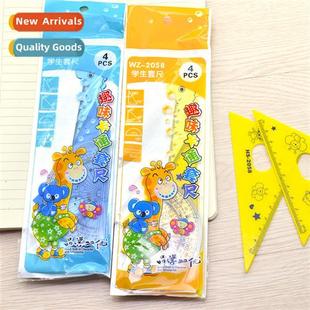Drawing supplies giraffe cute carto creative ruler set stude