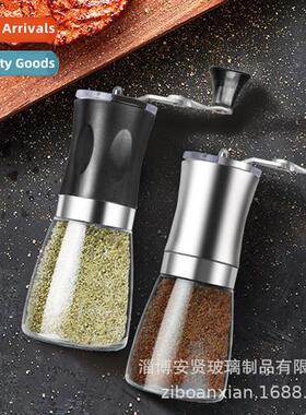 Black Pepper Grinder Glass Seasing Jar Seasing Jar Pepper Ja