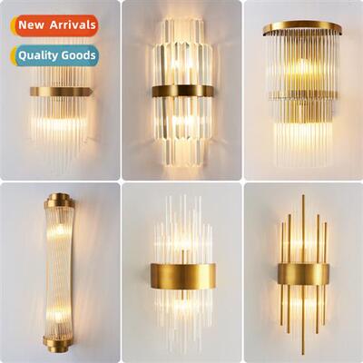 Modern light crystal wall lamp creative persaly decorative b