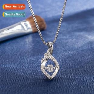 necklace female niche heart spir beating pend temperament