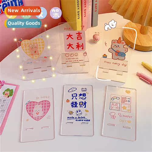 Rabb Bear Transparent Acrylic Cell Phe Holder Student Lazy D