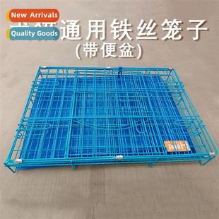 cat dog thick wire kennel Pet collapsible cage