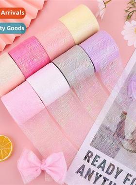6cm*25 yards  colorful glter line netting roll diy headdress
