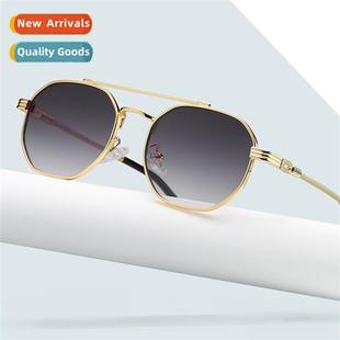 beam small glasses New fashi double set sunglasses irregular