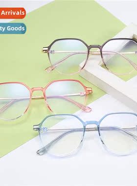 2021 new TR90 men  women wh prescripti flat glasses Korean v