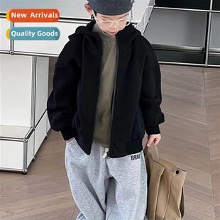 Boys jacket fall  winter  2023 new n childrens padded  thick