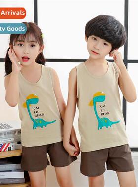 20 years new boys and girls undershirt set cott small middle