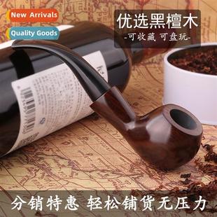 carved pipe old classical creative wooden pipe men hammer pi