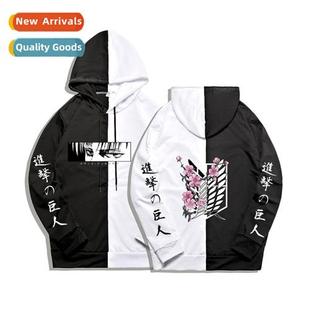 Tan Wings Printed dom Patchwo Sweatshirt Attack