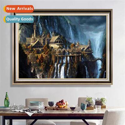 Cross Stch 2024 new thread embroidery Tengu Castle hmade diy