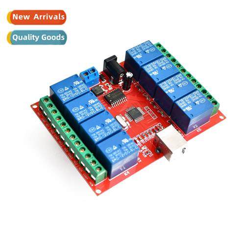 8-way 12V Computer wh USB Ctrol S Drive-free Relay Module PC