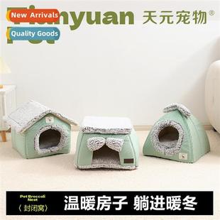 Cat Kennel Dog Winter Kenn Small Warm Pet 2023 Closed