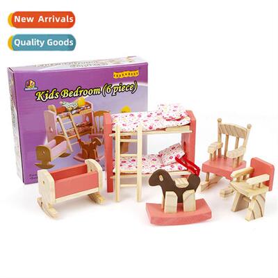 Baby girl play house mini simulati children small furnure do