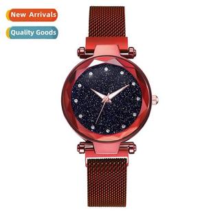 ladies fas mesh case plastic simple Korean watch face Star