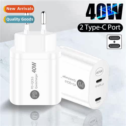 Dual PD 40W fast charger type-cPD dual port fast charger 适
