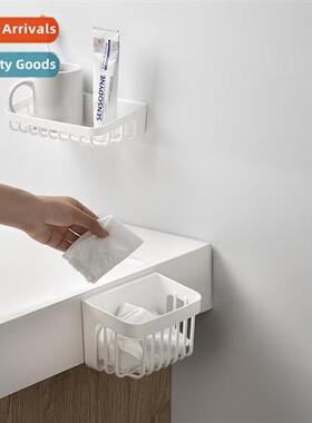 Storage basket organizer box no punch bathroom shelves kchen