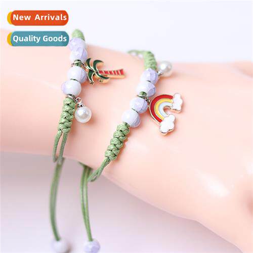 Fun Lscape Couple Ceramic Bracelet Scenic Carpet Fru Rainbow