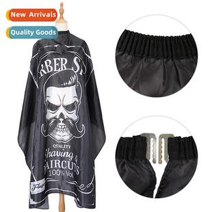 Vintage Skull Shawl Black Haircut Bib Printed Apr Hair Sal H