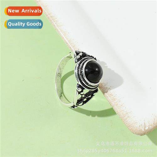 Europe and  Uned States retro black round bead ring male hip