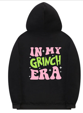 Pink Grinch Around Mens Zipper Hooded Sweatshirt Mens  Women