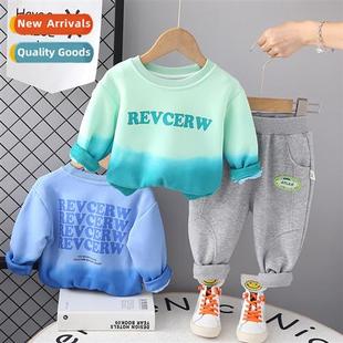round childr two sweater neck baby new 2023 fall Boys