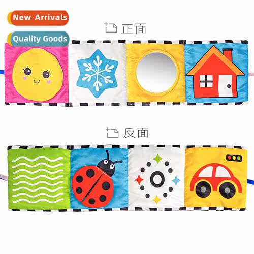 Colorful baby bed rails cloth book tear three-dimensial cart