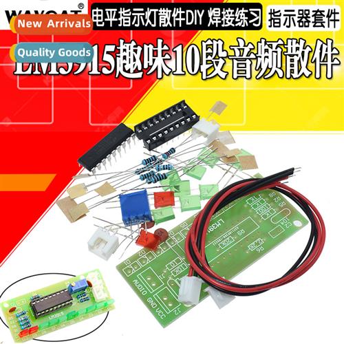 LM3915 Fun 10 Segment Audio Level Indicator K Soldering Prac