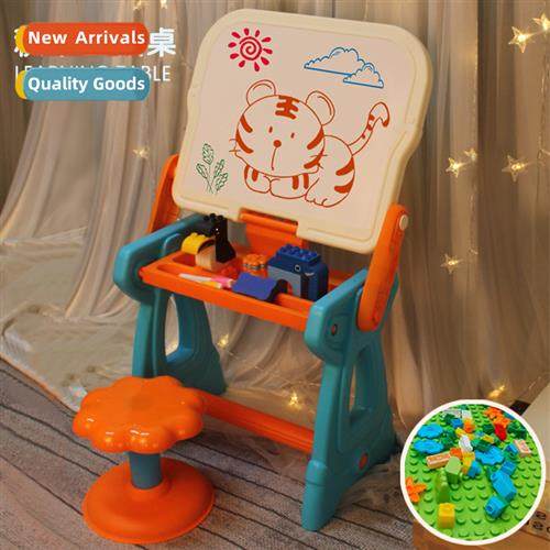 Childrens building block table drawing board wring board bab
