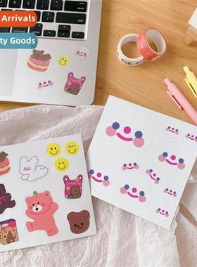 Korean versi   girl ins simple cute style smiley letters hbo