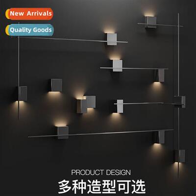 Minimalist lg combinati wall lamps staircase aisle corridor