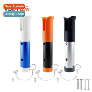 Aluminium plus plastic marine single hole rod holder bracket