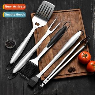 set stainless frying fork tools barbecue steel inch