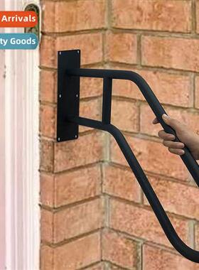 Simple hrail wall wrought ir stair metal hrail doorway stair