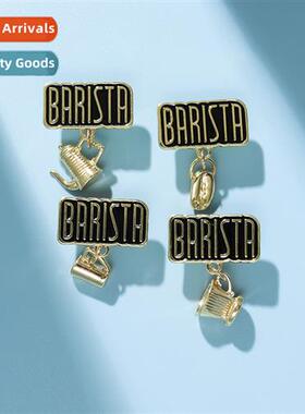 The new letters   cfee pot series  exquise metal badges su o