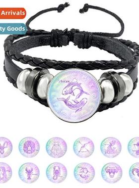 12 Zodiac Signs Time Gemste Bracelet Leo Taurus Gemini Lear