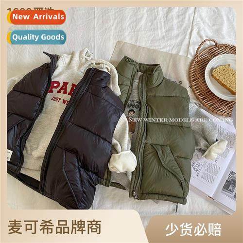 Childrens cott vest 2023 fall  winter new   Yankee boys  gir