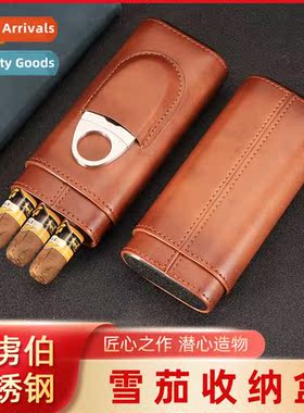 New Cigar Sleeve Cigar Case Portable Cedar Humidor 3pcs Ciga