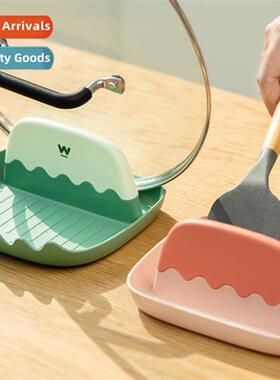 Pot lid rack no hole kchen anti pot lid shelf sting countert