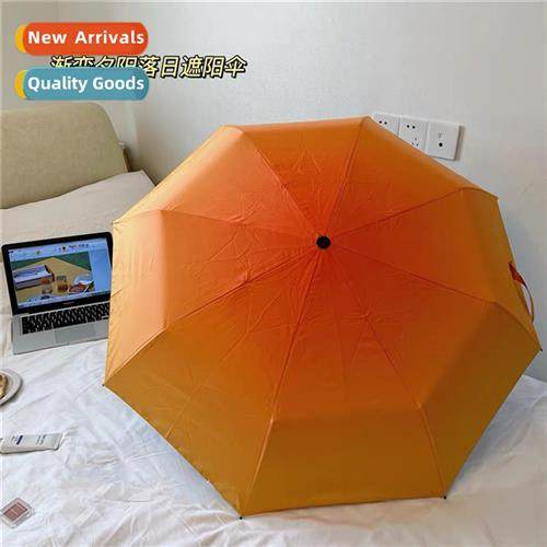 sunset dusk orange gradient umbrella sunscreen ins wind simp